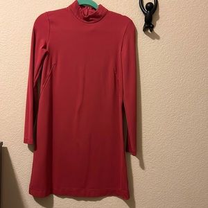 Zara Mock Neck Mini Dress Small